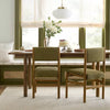 Dowel Leg Upholstered Armless Dining Chair