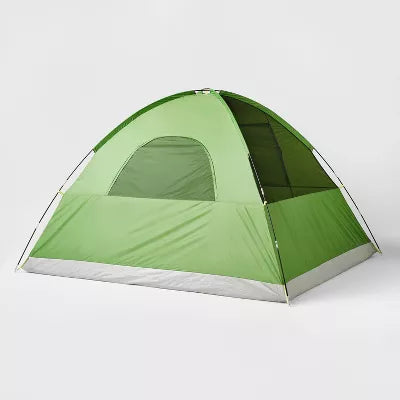 6 Person Dome Family Tent Green