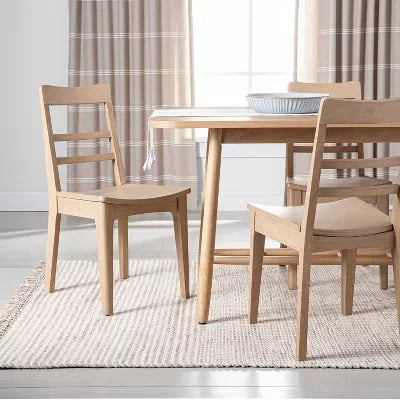 4pk Wood Ladder Back Dining Chair Set