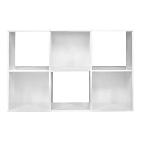 Closetmaid 899600 Decorative Home Stackable 6 Cube Cubeicals Organizer Storage in White with Hardware for Home, Office, Closet, or Toys
