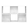 Closetmaid 899600 Decorative Home Stackable 6 Cube Cubeicals Organizer Storage in White with Hardware for Home, Office, Closet, or Toys