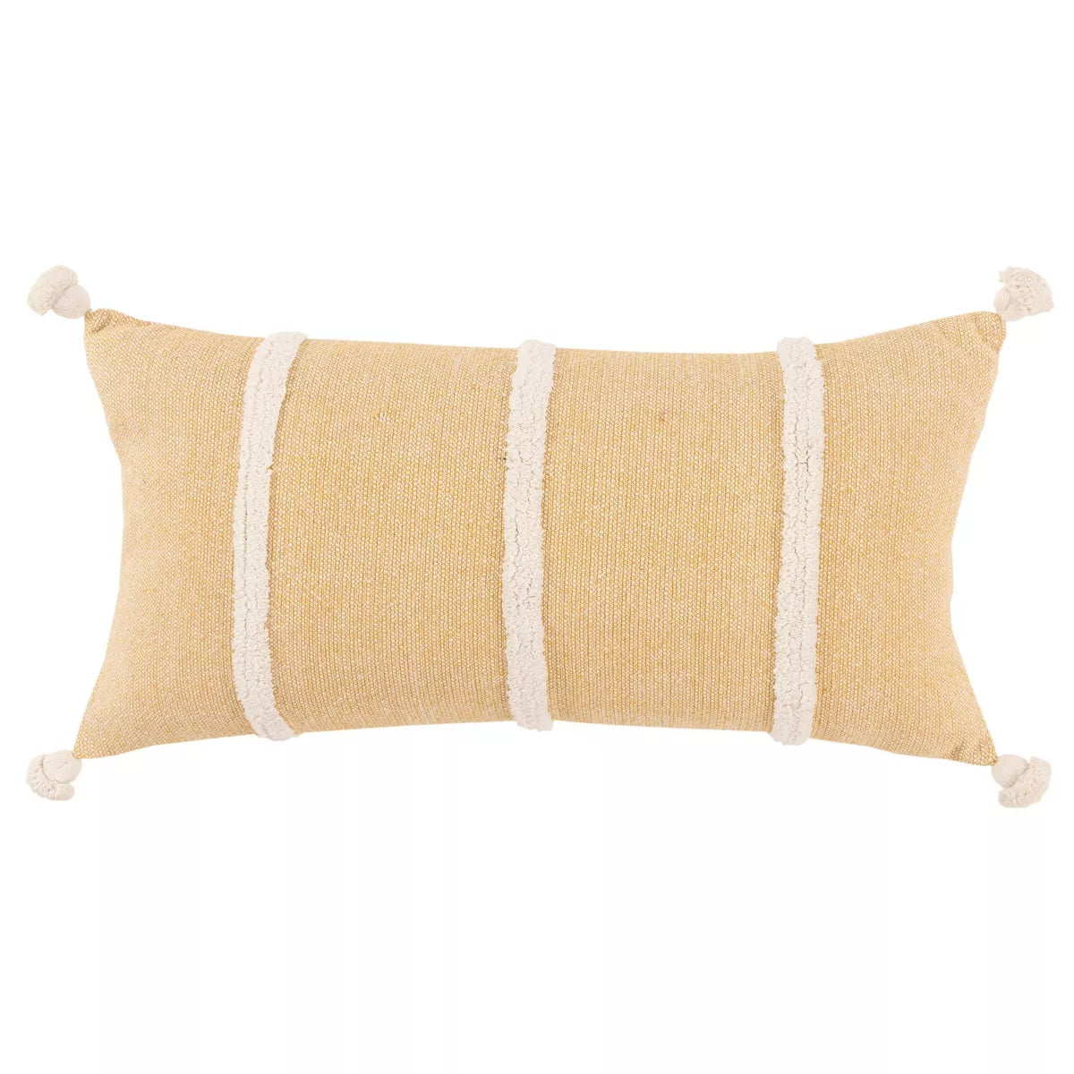 14"x26" Oversized Farmhouse Craft Lumbar Throw Pillow - Peach SHOWROOM ITEM