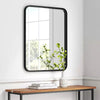 Rectangular Decorative Wall Mirror with Rounded Corners