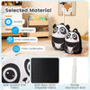 2PCS Kids Carry On Luggage Set 16'' Owl Rolling Suitcase with 12'' Backpack Travel Pink/White/Yellow