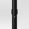 Round Outdoor Patio Market Umbrella with Black Pole