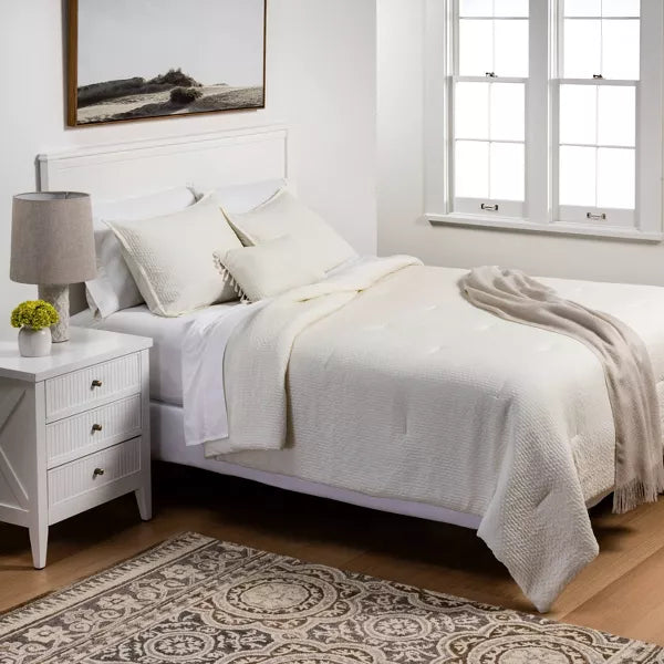 5pc Solid Textured Comforter Set - King