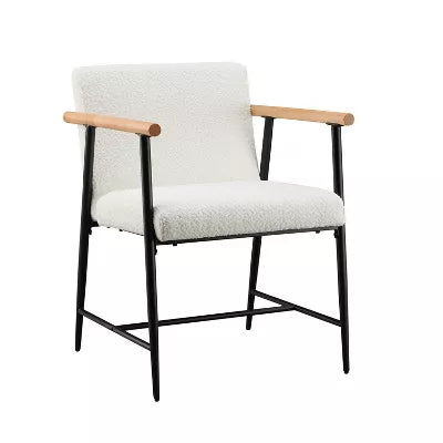 Quinn Modern Wood and Metal Dining Chair (Set of 2)