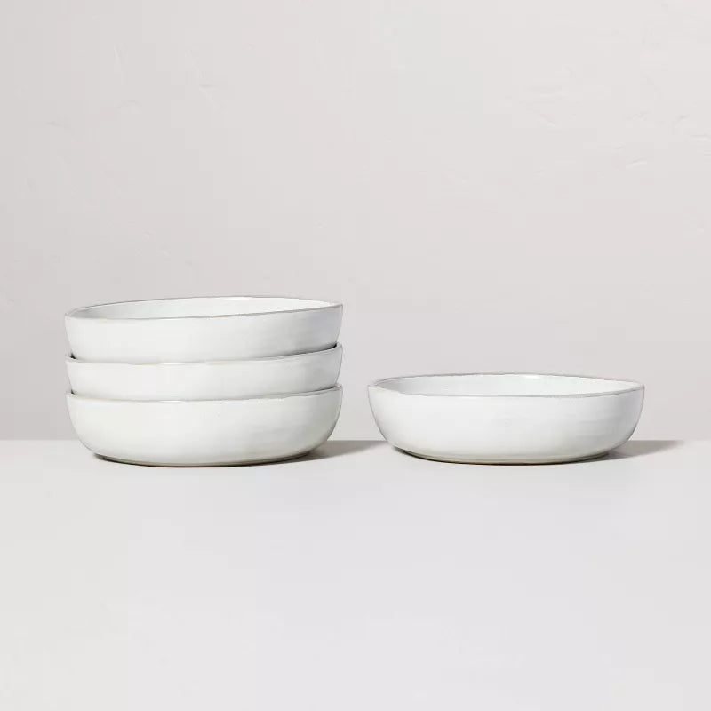 Stoneware Reactive Glaze Pasta/Grain Bowl Gray
