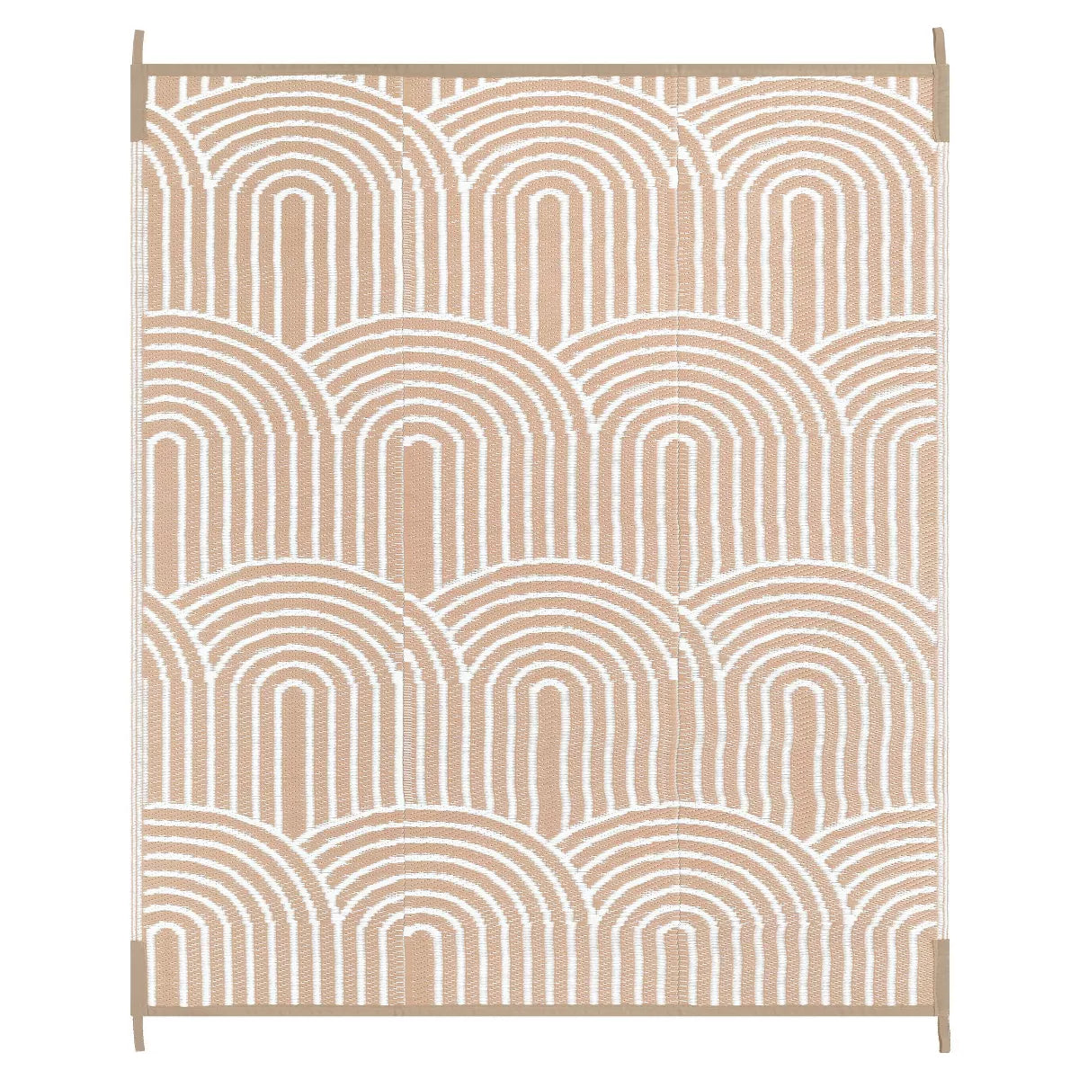 Outdoor Back to College Series Plastic Straw Rug-Waterproof Reversible Mat 8'2"x10'