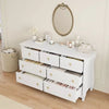 7 Dresser for Bedroom, Drawer with Storage Freestanding, Wooden, Natural Oak