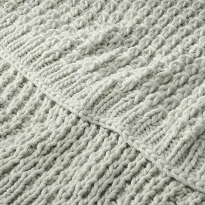 Chunky Knit Throw Blanket
