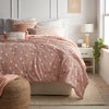 12pc Floral Boho Comforter & Sheets Set Terracotta Pink- Queen