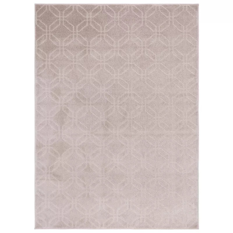 Pattern and Solid Power Loomed Area Rug - 9'x13'