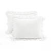 3pc Ella Ruffle Comforter Bedding Set White - King