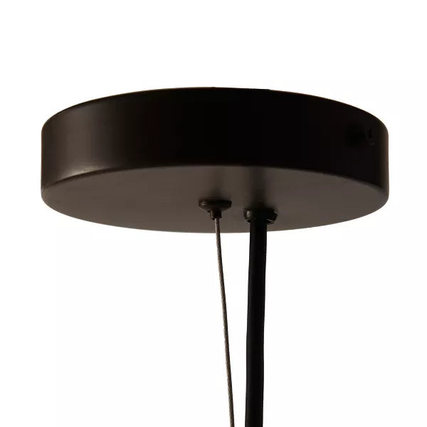 Cyrus Chandelier Antique Bronze: 6-Light Glass Shade, Metal Body