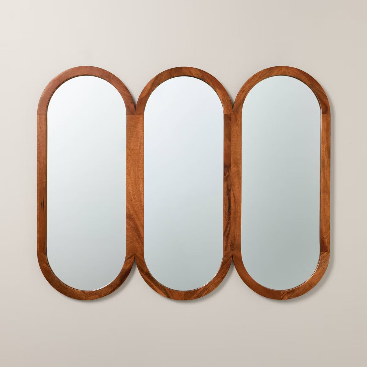 32"x26" Wood Framed Triple Oval Mirror - Hearth & Hand™ with Magnolia - SHOWROOM ITEM 