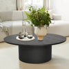 Dwen Manufactured Wood Foil with Grain Paper Round Coffee Table Top ONLY