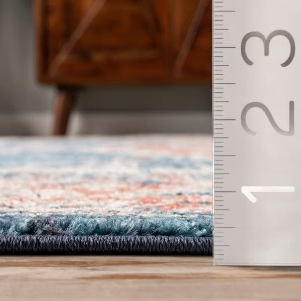 Harley Faded Medallion Indoor Area Rug 5' 3" x 7' 3"