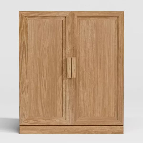 Adam Black Wood Grain Storage Cabinet C