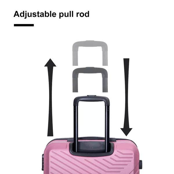 Spinner Suitcase Set with TSA Lock and Organizer Interior ABS Hardshell 3 Piece Luggage