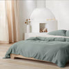 Heavyweight Linen Blend Duvet Cover & Pillow Sham Set Full/Queen