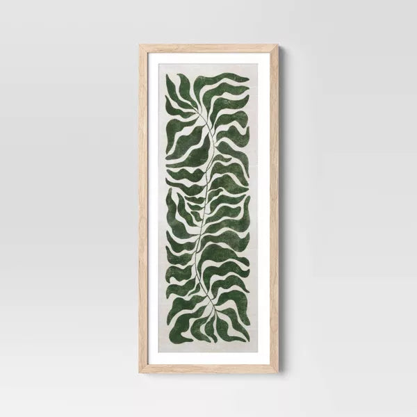 (Set of 3) Modern Seaweed Framed Arts Naturals