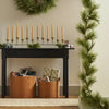 12ct Oversized Metal Taper Candelabra Antique Brass - Aluminum & Iron, Farmhouse Style, Indented Base (Copy)