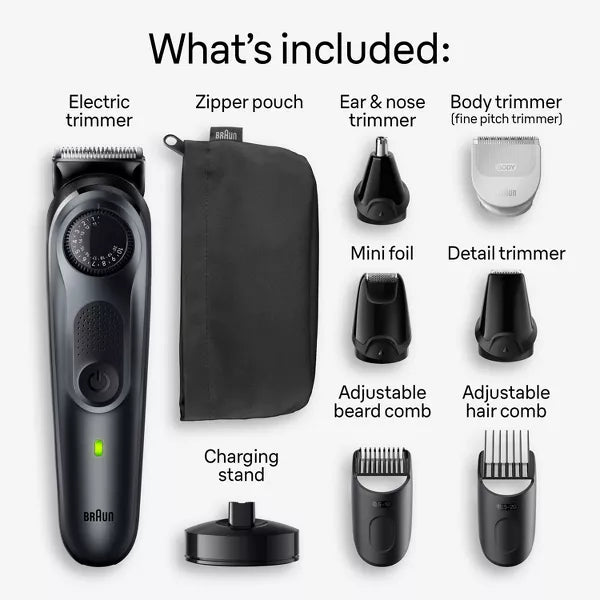 ALL-IN-ONE STYLE KIT SERIES RECHARGEABLE 9-IN-1 BODY, BEARD & HAIR TRIMMER