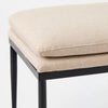Edgehill Pillow Top Ottoman with Metal Legs Beige