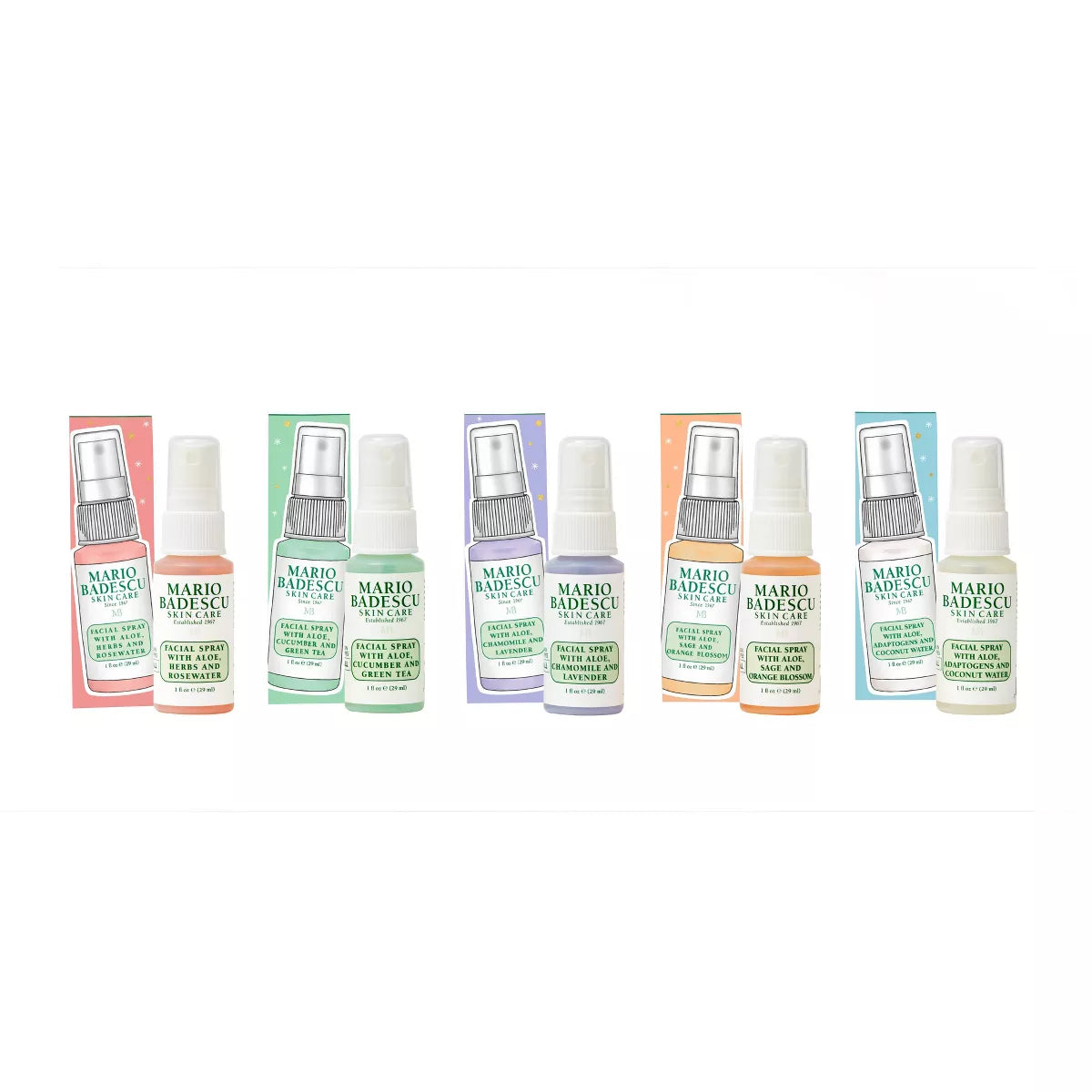 5 pc Mario Badescu Exclusive Mist Set, final cut