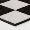 Washable Small Checker Accent Rug Charcoal and Ivory - 4'x5'5