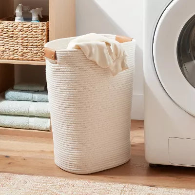 Coiled Rope Laundry Hamper
