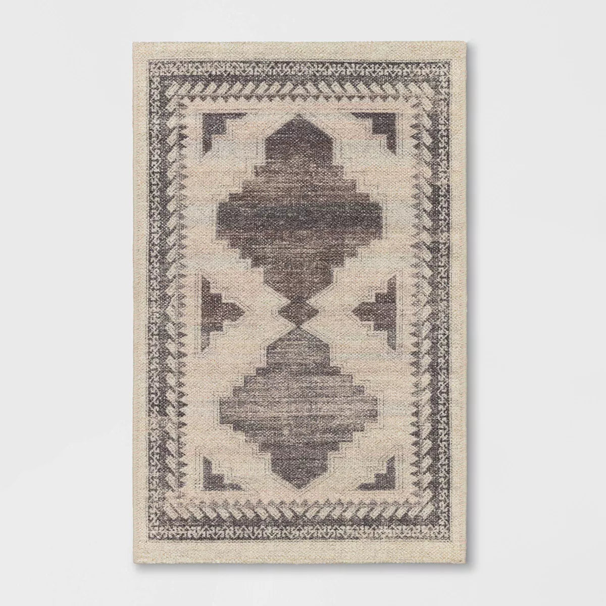 Cromwell Washable Printed Persian Style Rug Tan