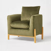 Elroy Accent Chair with Wooden Legs SHOWROOM ITEM
