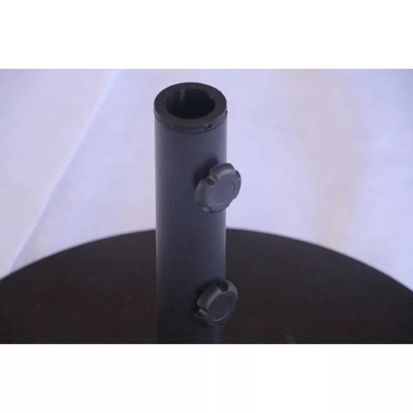 Granite Round Outdoor Patio Market Umbrella Base Black