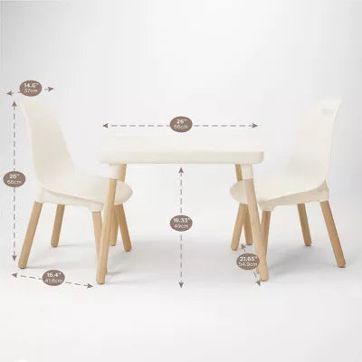 3pc Kid Century Modern Table and Chair Set
