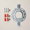 Reeded Milk Glass 2-Bulb Vanity Wall Sconce