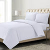 Solid Cotton Flannel Oversized Duvet Cover Set Queen