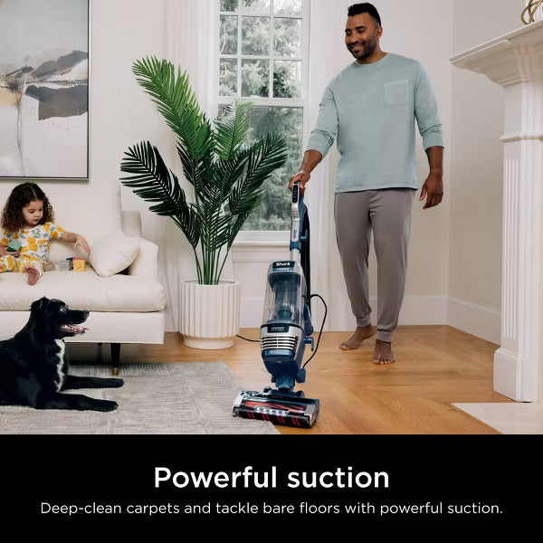 Stratos Upright Vacuum with DuoClean PowerFins HairPro - Navy
