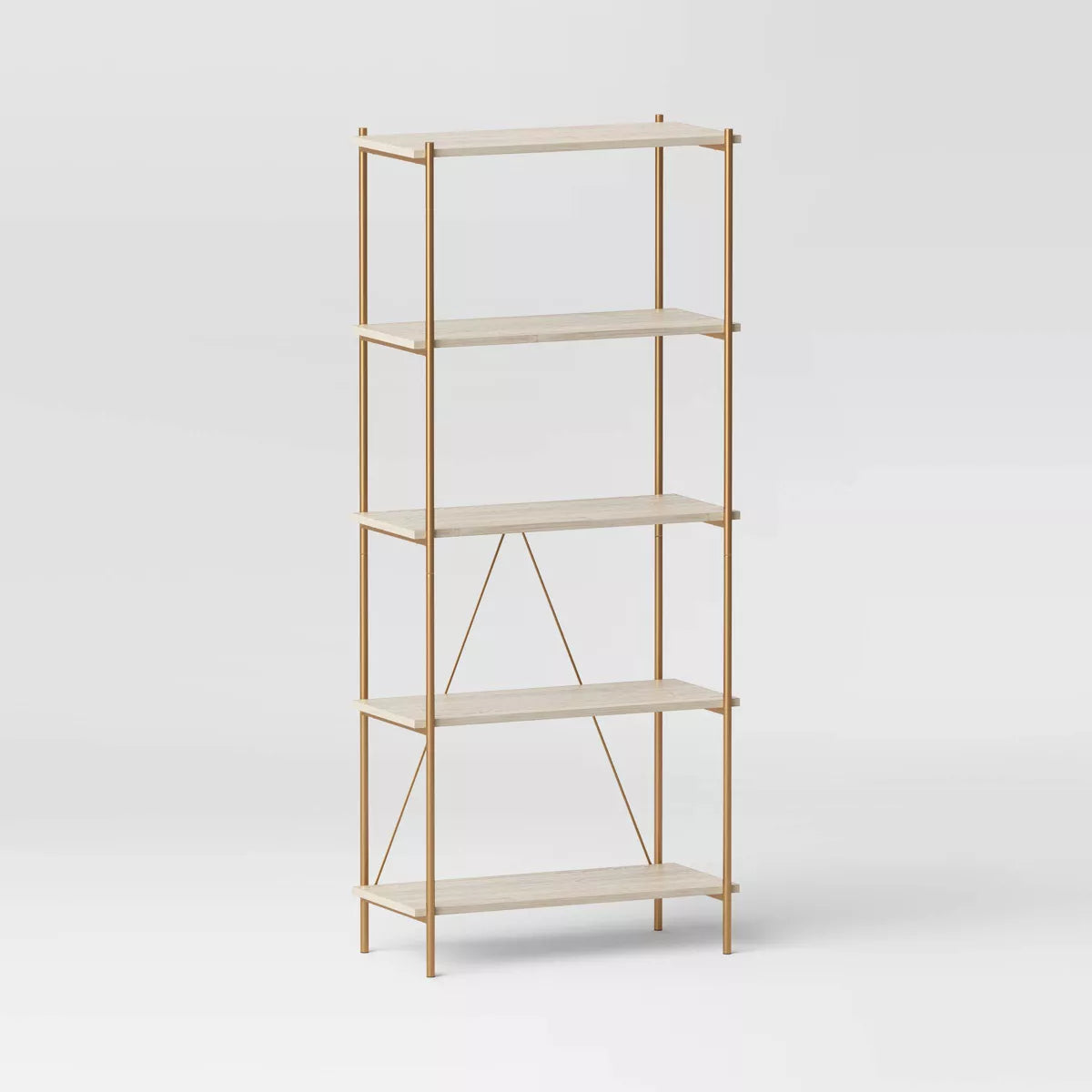 72.17" Elowen 5 Shelf Bookcase SHOWROOM ITEM