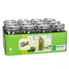 10pk Glass Wide Mouth Mason Jar with Lid and Band
