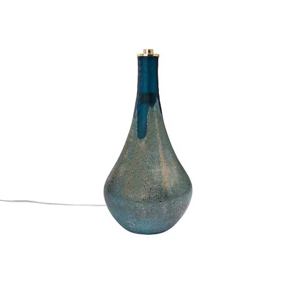 Opal Finish & Linen Shade Glass Table Lamp 1-Piece