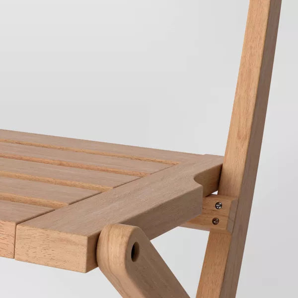 Ferron Wood Outdoor Portable Sport Chair Natural