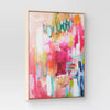 Colorful Collage by Amira Rahim Framed Wall Canvas