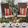 2pc Garden Square Outdoor Chair Pad