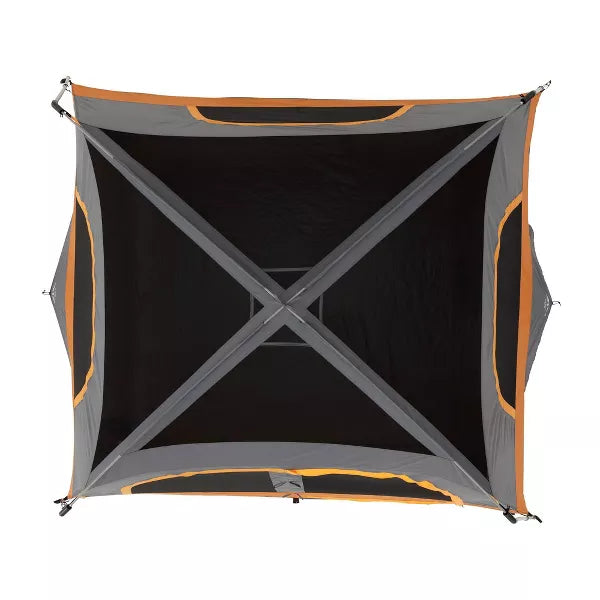 6 Person Straight Wall Tent - Orange