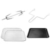All-in-One Digital Air Fryer, Oven, Rotisserie & Dehydrator: Stainless Steel, Dishwasher-Safe Parts