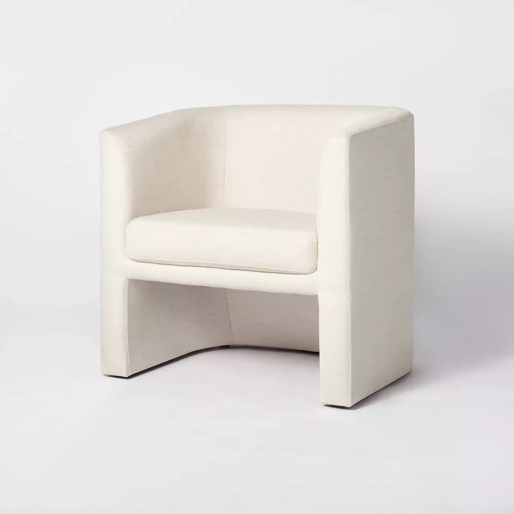 Vernon Upholstered Barrel Accent Chair SHOWROOM ITEM