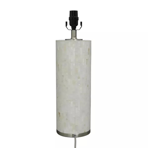 Capiz Subway Tile Large Lamp Base Shell