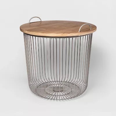 Wire Kids' Storage Floor Bin Gray